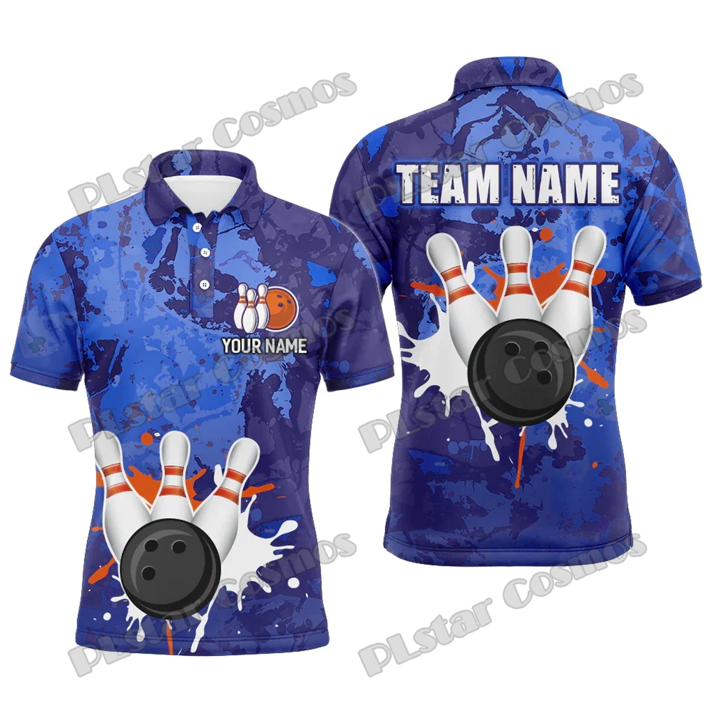 Short Sleeve Bowling Shirt Retro - Retro Bowling Wasser Milch Mehrfarbige Option