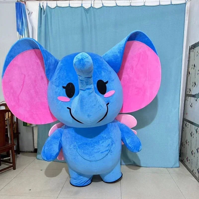 Suits - Riesiges aufblasbares Dumbo-Elefanten-Maskottchenkostüm für Erwachsene, aufblasbarer