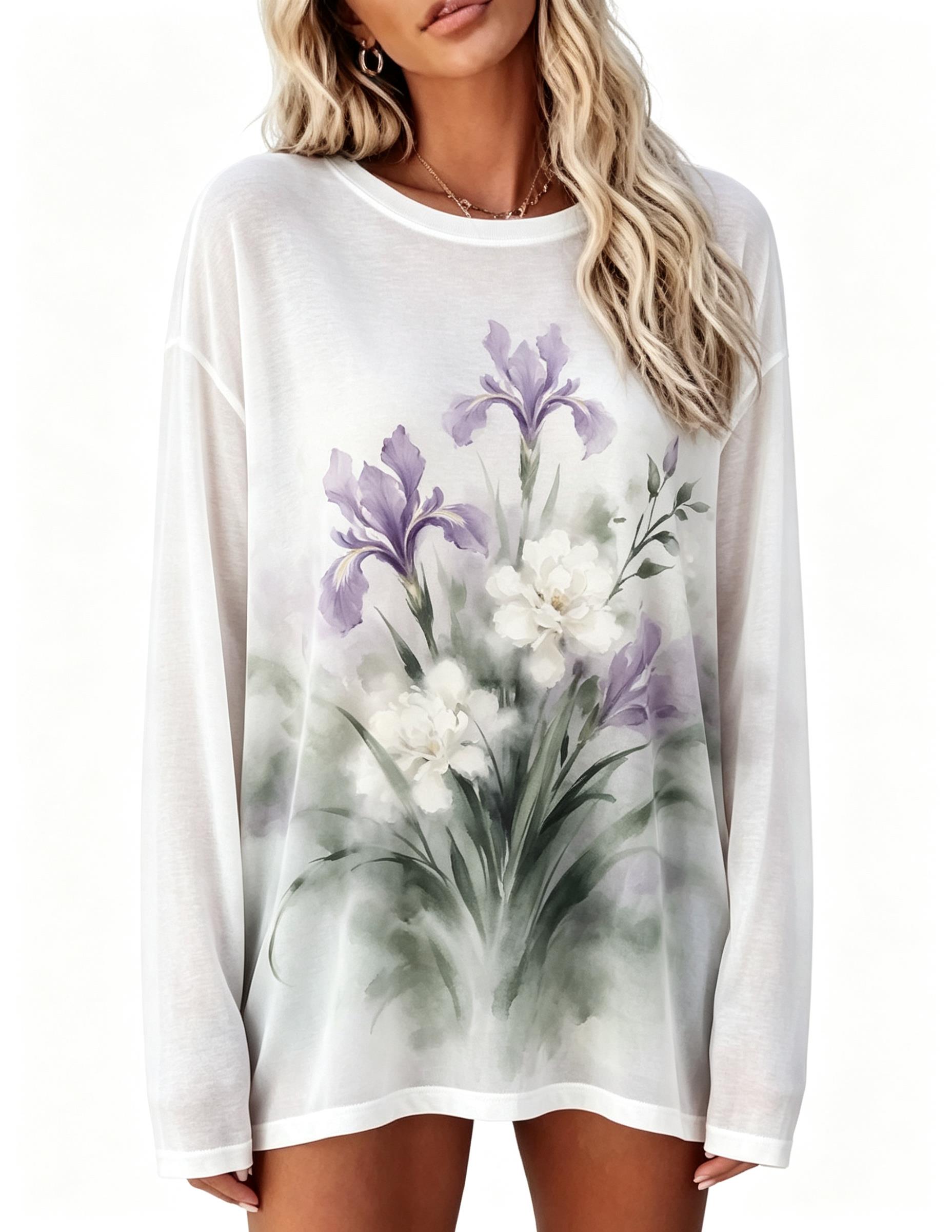 Damen Langarm-T-Shirt Vintage  – T-Shirts Bewertung und Preis