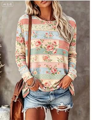 Damen Langarm-T-Shirt mit Past – T-Shirts Bewertung und Preis