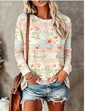 Damen Langarm-T-Shirt mit Past – T-Shirts Bewertung und Preis