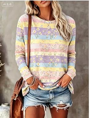 Damen Langarm-T-Shirt mit Past – T-Shirts Bewertung und Preis