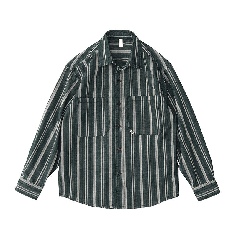 Herrenhemd im japanischen Vint – Corduroy Button Up Shirt Men Bewertung und Preis