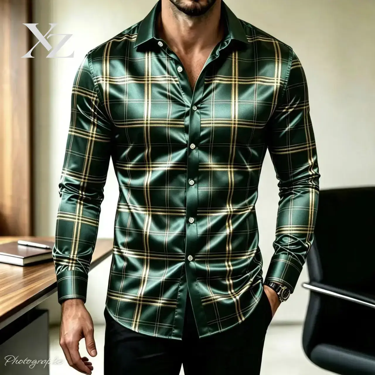 Bestseller Herren Slim Fit Lan – Mens Satin Silk Dress Shirt Bewertung und Preis