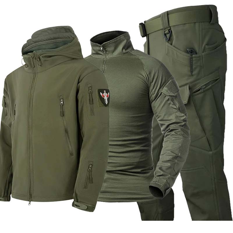 3-teiliges Herren-Tarnanzug-Se – Tactical Military Shirt Cargo Bewertung und Preis