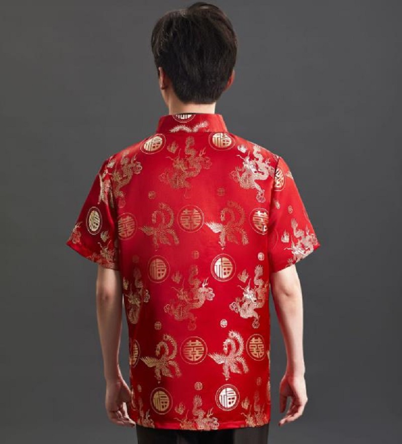 Neues Tang-T-Shirt im chinesis – Mens Satin Silk Dress Shirt Bewertung und Preis
