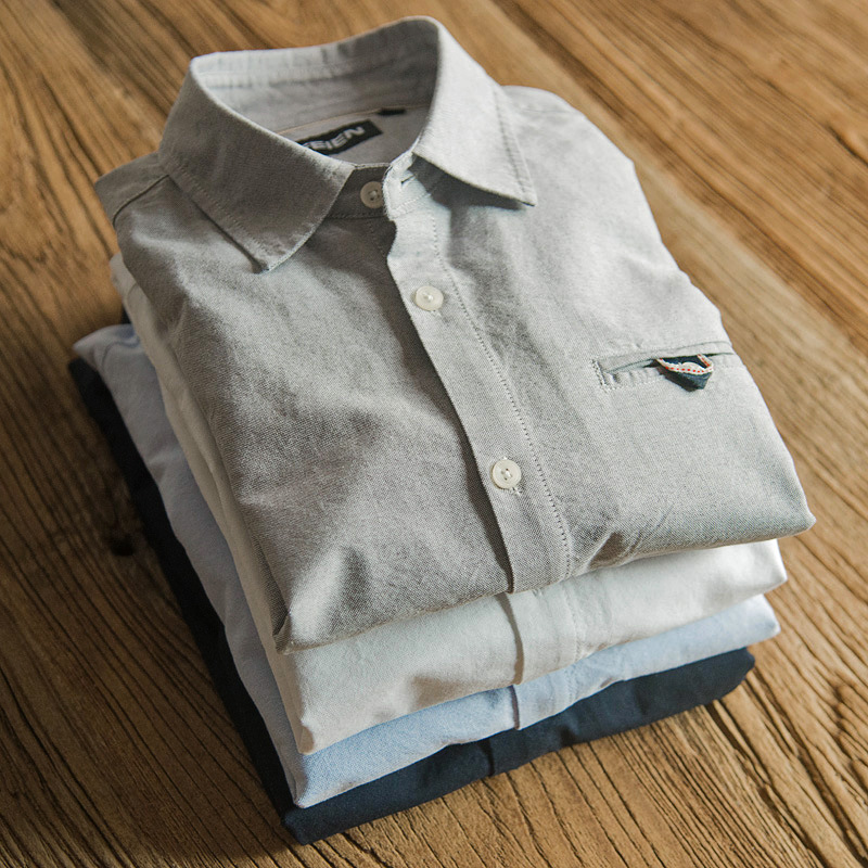 Oxford Retro Hemd Japanischen  – Oxford Cotton Casual Shirt Business Bewertung und Preis