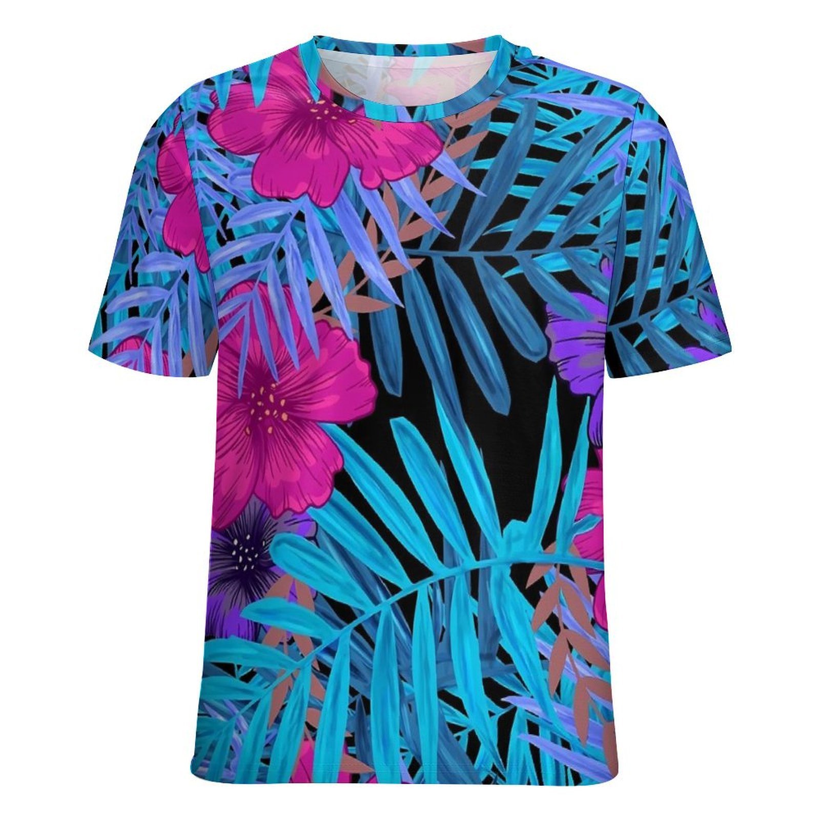 Übergroßes T-Shirt, Sommer-T-S – Vintage Hawaiian Floral Shirt Bewertung und Preis