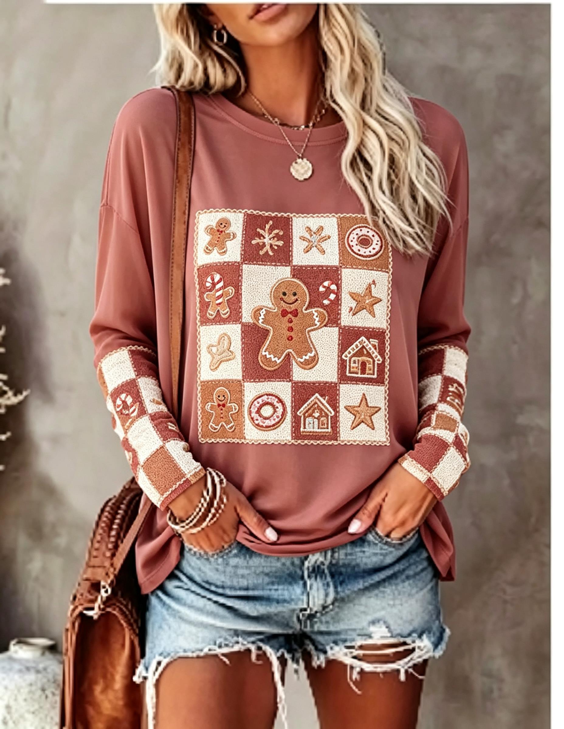 Damen-Langarm-T-Shirt mit Fuch – T-Shirts Bewertung und Preis