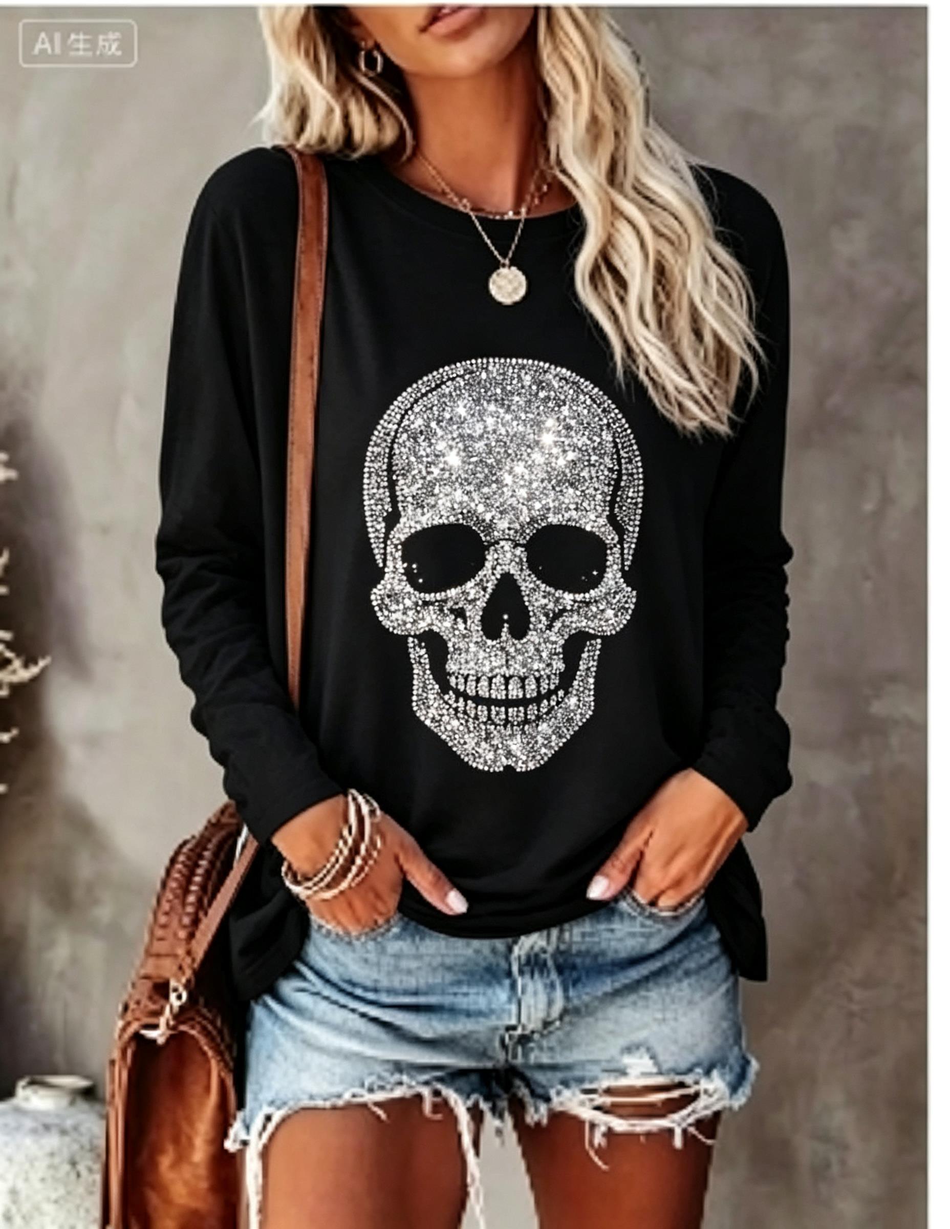 Damen Langarm-T-Shirt mit simu – T-Shirts Bewertung und Preis
