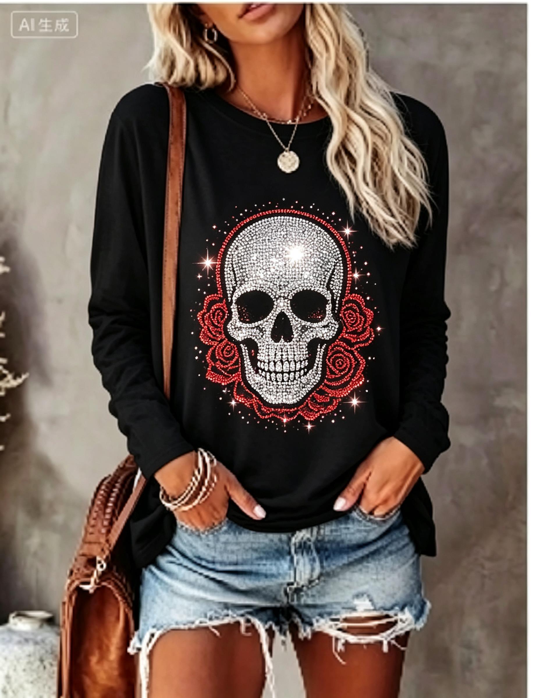 Damen Langarm-T-Shirt mit simu – T-Shirts Bewertung und Preis