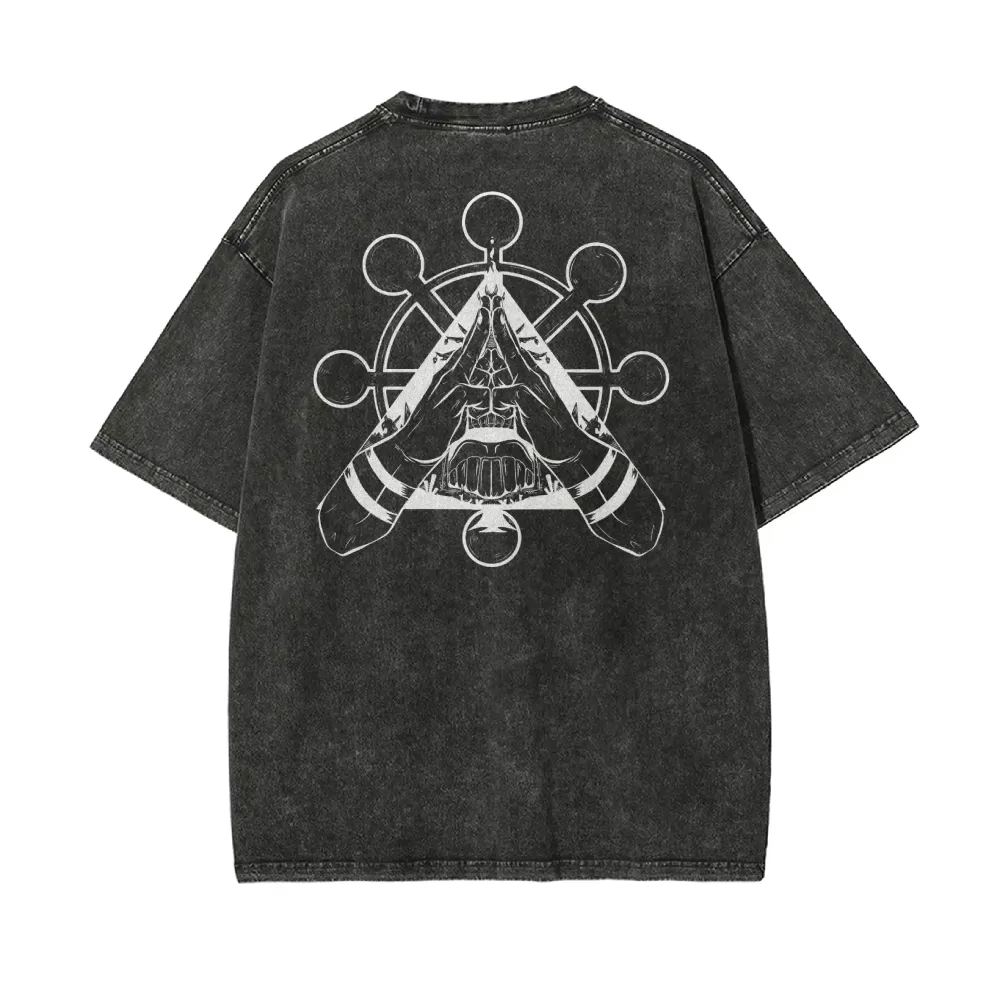 Jujutsu Kaisen Sukuna T-Shirt  – Acid Wash Vintage Graphic T Shirt Bewertung und Preis